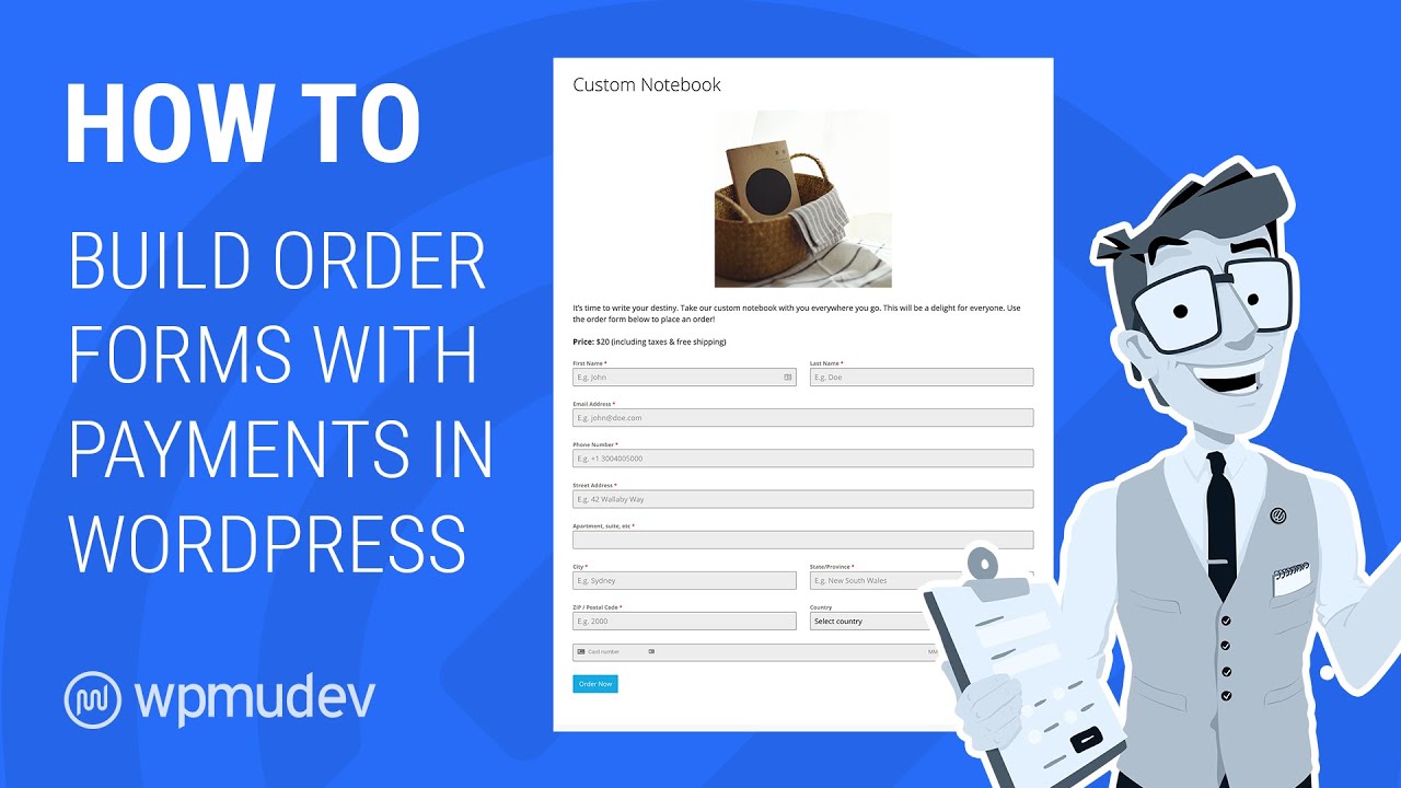 How to Build Order Forms and Accept Credit Card Payments in WordPress