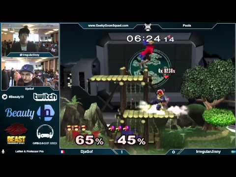 Beauty10 - DjaGof (Cpt.Falcon) Vs. IrregularJinny (Marth) - Pools - Super Smash Bros. Melee Doubles