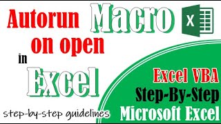 Run macro on open in Excel