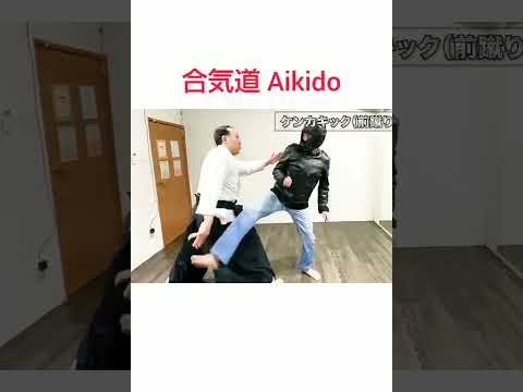 空手VS合気道 ストリートファイト護身術対決！Karate VS Aikido　Street Fight Self-Defense Showdown.　#Shorts