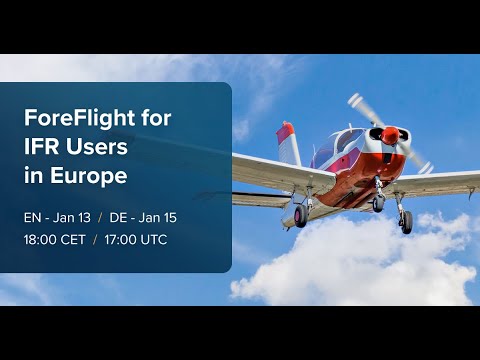 Webinar: ForeFlight for IFR Users in Europe