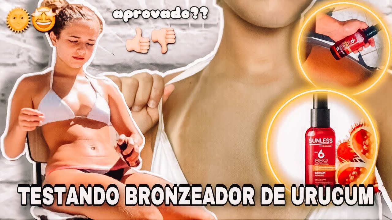 TESTEI o BRONZEADOR de URUCUM por 2 dias🥵👙