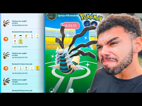 O SHINY FUGIU DE MIM & 13 RAIDS DE GIRATINA ORIGINAL - POKEMON GO | Cris |