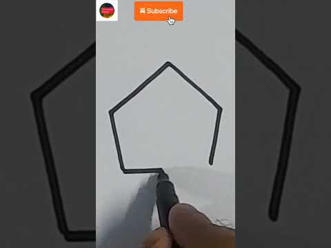 Draw a simple pentagon using these simple steps #shorts #ashortaday Canvassing Passion
