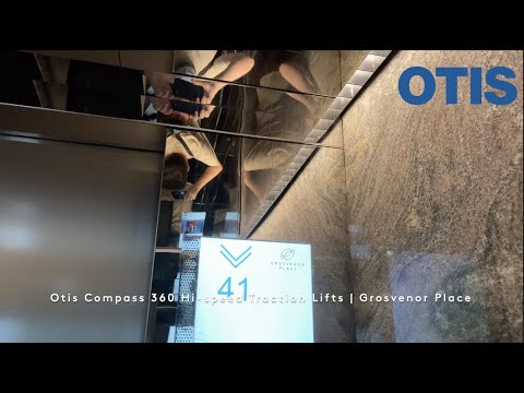 OLD CAB VS. NEW CAB | Grosvenor Place | Otis Compass 360 Hi-speed Traction Lifts