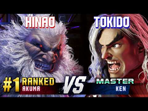 SF6 ▰ HINAO (#1 Ranked Akuma) vs TOKIDO (Ken) ▰ High Level Gameplay