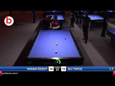 HASAN ÖZSOY & ALİ TOPUZ Bilardo Maçı - 2020 TK 1.ETAP ANTALYA-3.TUR