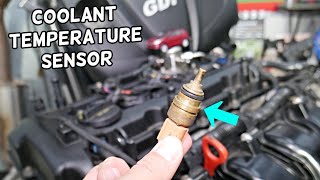 HYUNDAI TUCSON COOLANT TEMPERATURE SENSOR REPLACEMENT REMOVAL