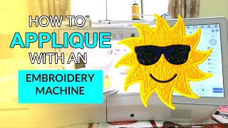 Brother Luminaire tutorial: How to applique with embroidery machine