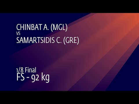 1/8 FS - 92 kg: A. CHINBAT (MGL) v. C. SAMARTSIDIS (GRE)