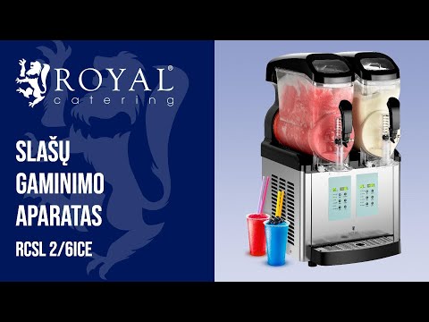 vaizdo įrašas - Slašų gaminimo aparatas - 2 x 8 litrų - ledų funkcija