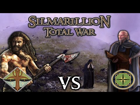 --PLAINS OF TUMHALAD WILL RUN RED-- Silmarillion: Total War Haladin vs Falathrim 1v1 Field Battle