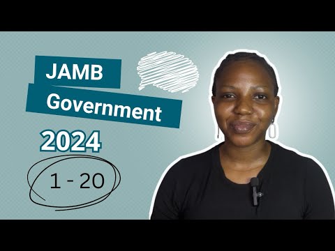 JAMB 2024 Government Past Question 1 - 20