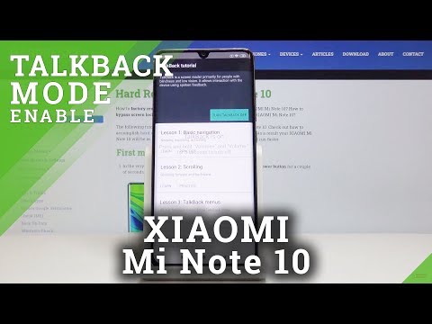 How to Enter Talkback in XIAOMI Mi Note 10 – Stop Talkback