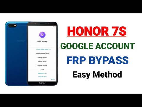 Honor 7s Frp Bypass Without Pc | Huawei honor 7s Google Account Bypass