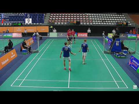 Yonex Dutch Open 2018 - MD - Vincent Braaksma & Gilles de Kock vs Hauke Graalmann & Patrick Scheiel