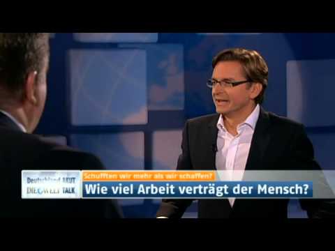 Helmut Naujoks zu Gast in der N24-Sendung "Deutschland Akut" -  Wie viel Arbeit verträgt der Mensch?