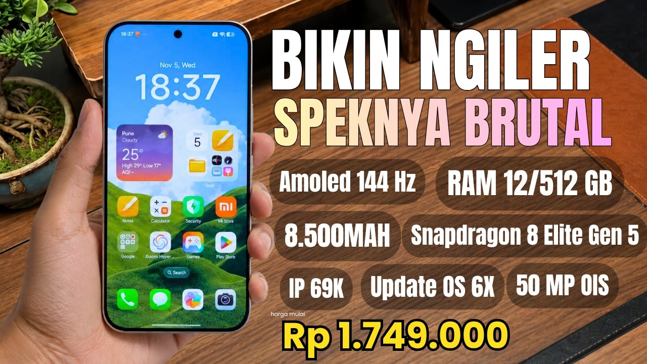 NAH INI BARU MENGGODA‼️RAM 12/512 GB, 8.500MAH | HP TERBAIK MEI 2026