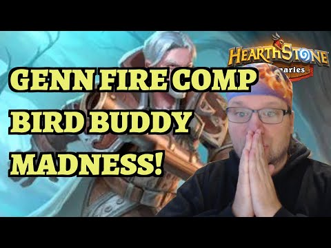 Genn Fire Comp and some Bird Buddy MADNESS - Hearthstone Mercenaries
