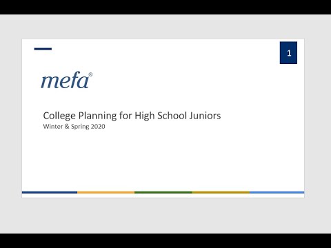 College Planning for Families With High School Juniors
