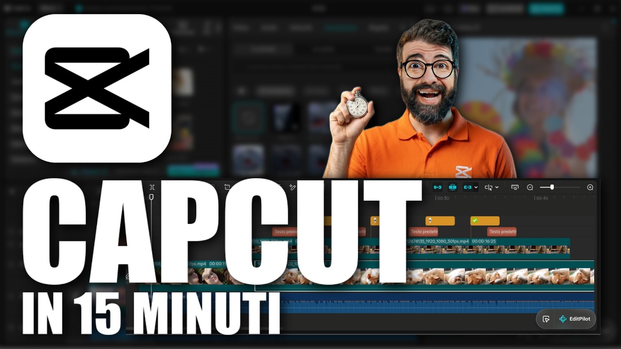 CAPCUT in 15 MINUTI ⏱️ MONTARE VIDEO GRATIS con l'AI