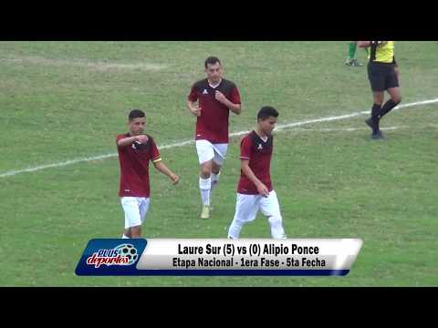 LAURE SUR (5) vs (0) ALIPIO PONCE - ETAPA NACIONAL - 5TA FECHA/2017.