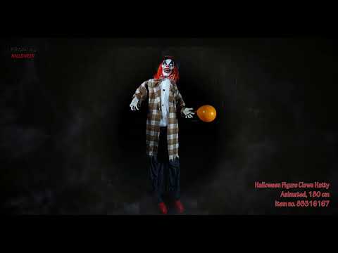 EUROPALMS Halloween Figur Clown Hatty, animiert, 185cm