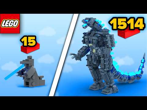 LEGO GODZILLA From 15 to 1514 Parts | Comparison