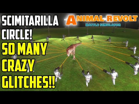 NEW! Scimitarilla Circle vs Every Unit at night | Crazy Glitches! | Animal Revolt Battle Simulator
