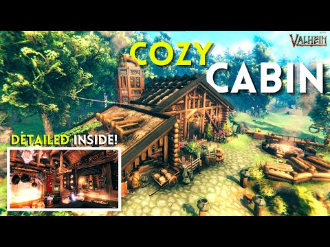 BEAUTIFUL Cozy Cabin - Valheim Vanilla Build