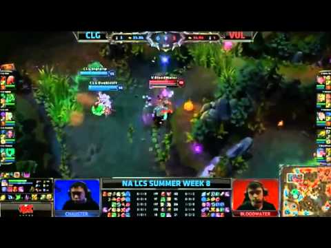 CLG Doublelift Vayne VS Vulcun Bloodwater Sona Highlights   NA LCS W8D1 Summer 2013 MUST SEE