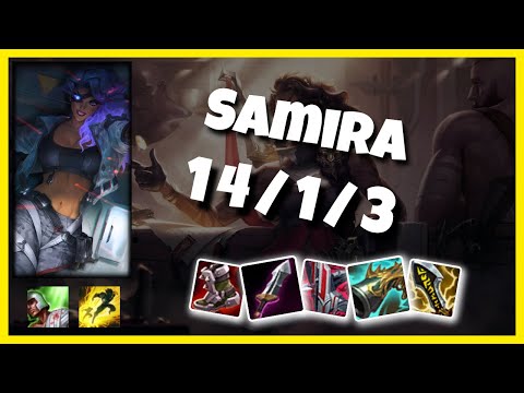 Samira Gameplay Challenger Replay S11 - 11.1 Bot Lane (14/1/3) - KOREAN