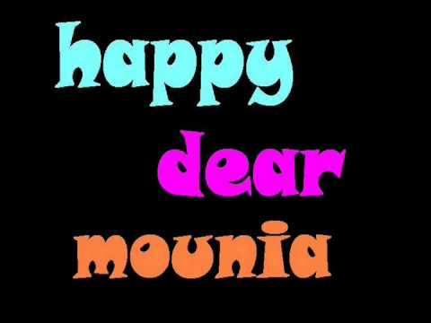 happy birthday to mounia!!!!