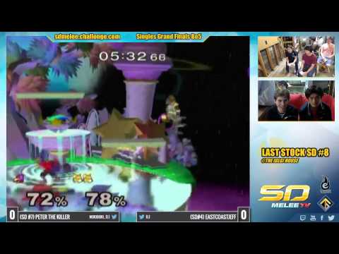 Last Stock SD #8 - PTK (Falco) vs EastCoastJeff (Fox) SSBM Grand Finals - Melee