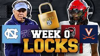 Week 0 LOCKS 🔒 Best Bets, Against The Spread Picks, Moneyline Sprinkles & More! | Cover 3