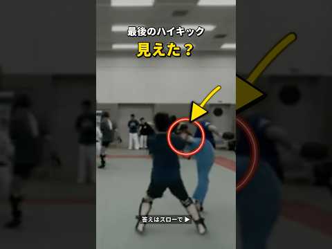 【見えた？】下段→ストレート→上段！最後のハイキックが命中！【空道】 #空道 #KUDO #ハイキック #上段回し蹴り #回し蹴り #コンビネーション #格闘技 #MMA #shorts