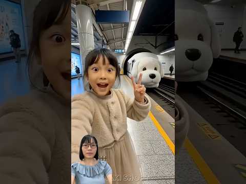 Cô bé lên tàu của cún con #trending #trendingshorts #trendingvideo #shorts #shortsviral #viralshorts