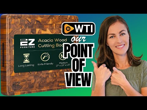 17 x 13 Inch Acacia Wood Cutting Board - WTI product video review