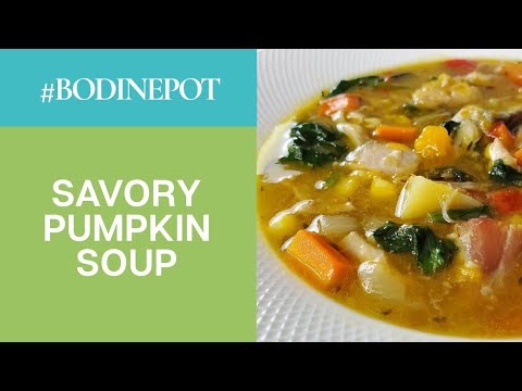 #BodinePot | Bahamian Pumpkin Soup (with ham and turkey)
