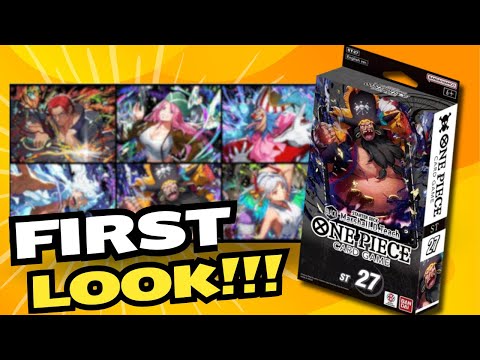 *WERFEN WIR EINEN ERSTEN BLICK AUF DAS NEUE ST-27 BLACK BLACKBEARD STARTER DECK!!!* One Piece Car...