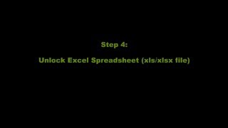How to Unlock Excel Spreadsheet after Locked out of Excel File