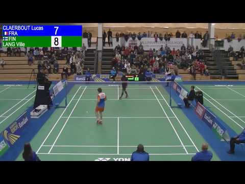 Estonian International 2016 | MS | F | Ville Lang [FIN] vs Lucas Claerbout [FRA]