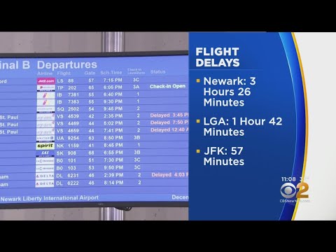 Flight Delays Stretch Into Monday Night After Snow Storm