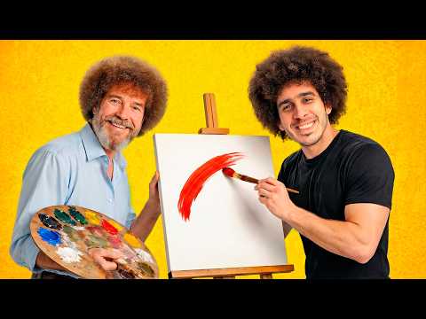 I followed a Bob Ross tutorial 🎨🖌️