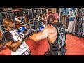 Big V in Gefahr beim 1. Sparring - Bodybuilder meets K1