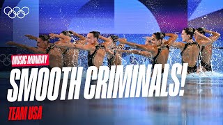 🕴️✨Moonwalking In Water!💧🤩 Team USA 🇺🇸 Artistic Swimming Technical Routine | Music Monday