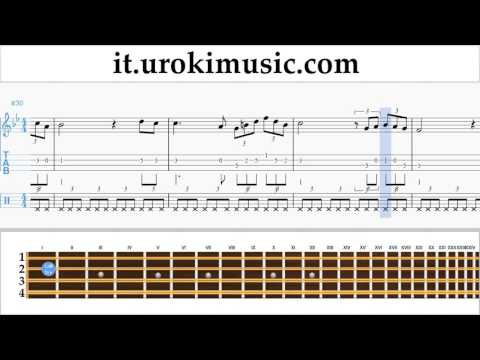 Corso di Mandolino Schubert - Ave Maria Tablature Tab Parte#2 um-b276