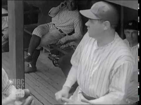 Rare footage of Babe Ruth and Lou Gehrig uncovered at USC (June 1, 1925)