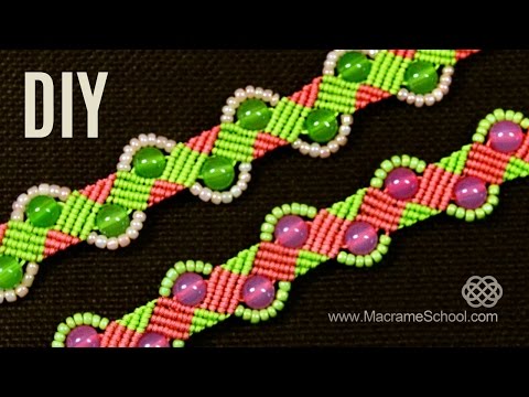 Spiral Macrame Patterns DIY Macrame Spiral Bracelets