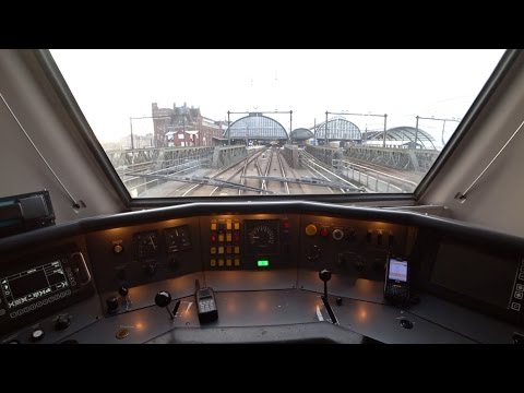 Train Driver's POV virm Utrecht - Amsterdam 2017